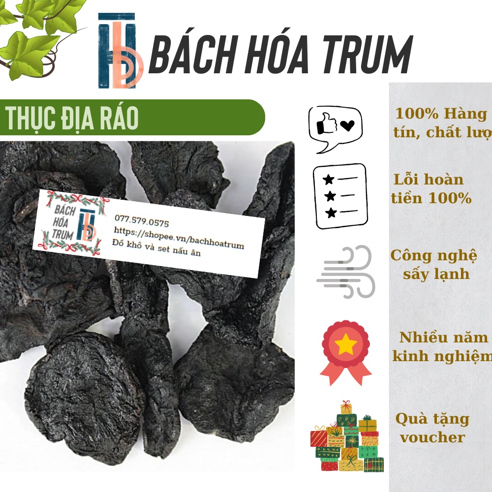 THỤC ĐỊA THÁI LÁT SẤY RÁO, TO, THƠM, HÀNG MỚI - TÚI DÙNG THỬ 50g