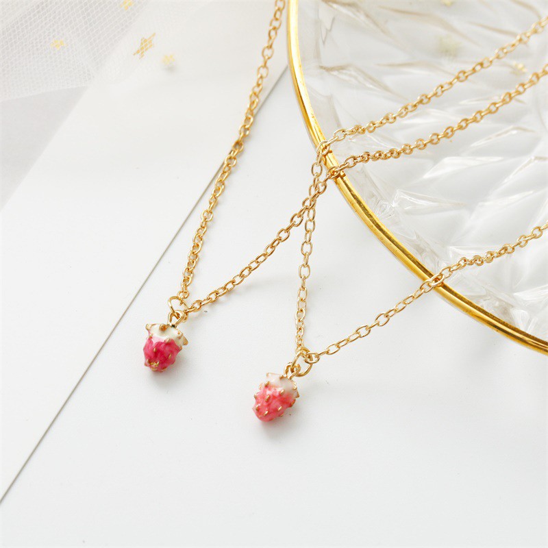 Lovely Strawberry Fruit Necklaces For Women