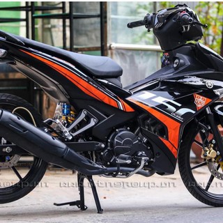 Tem Rời Exciter 150 - Y15ZR Cam Đen - Tem Chuẩn Không Phai