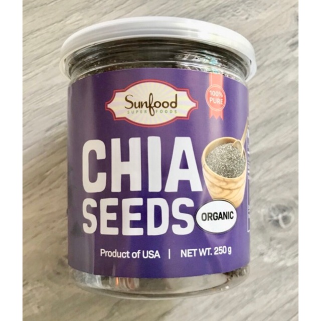 HẠT CHIA DINH DƯỠNG SUNFOOD NHẬP KHẨU MỸ hũ 250G | BigBuy360 - bigbuy360.vn