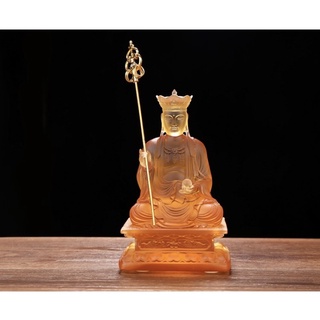 Tượng Địa Tạng Bồ Tát bằng đá liuli cỡ bé