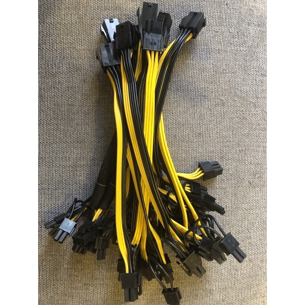 Dây cáp chia nguồn GPU, PCIE 6 pin ra 2 đầu 6+2