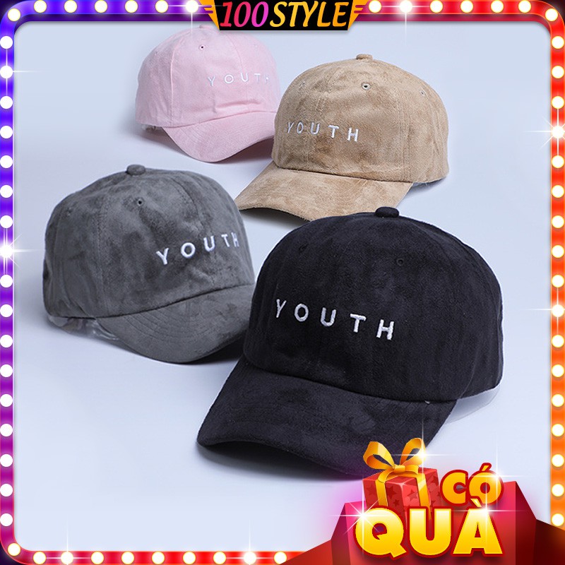 Nón Kết Youth Chất Nhung Dày Mềm Unisex Korea M739