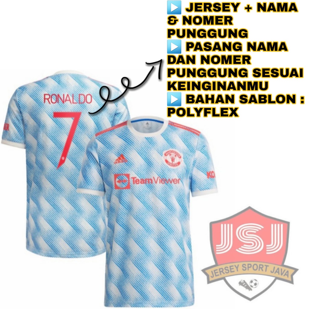 Áo Thun Bóng Đá Manchester United / MU 3RD 2021 / 22 CR7 / C.Ronaldo New - Font 2022