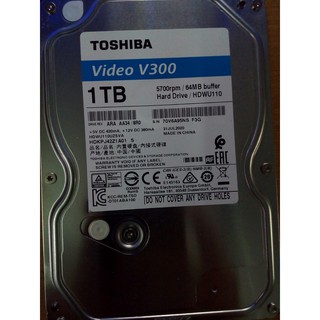 Ổ cứng HDD Toshiba 1Tb 2Tb VideoStream V300 series (64MB) 5700rpm SATA3 HDWU120UZSVA - Hàng Chính Hãng