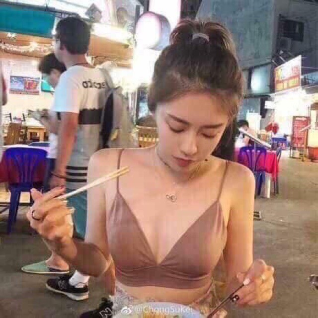 Áo lót bra nữ cotton LYMIA hai dây mảnh đệm mỏng sexy 8886
