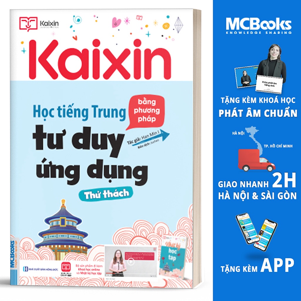 sách - Kaixin Học tiếng Trung bằng phương pháp tư duy ứng dụng - Thử Thách