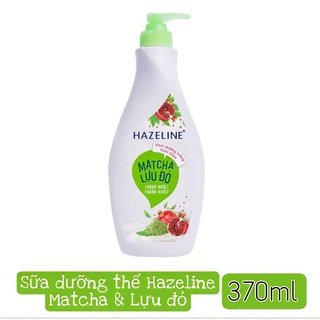 Sữa dưỡng thể trắng da Hazeline Matcha Lựu đỏ 370ml