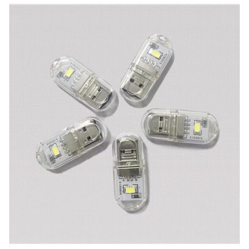 Thanh đèn LED mini Sáng 2 mặt gồm 2bóng/12 bóng cổng cắm USB thích hợp để bàn học