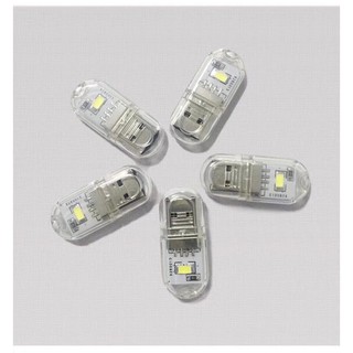 Thanh đèn LED mini Sáng 2 mặt gồm 2bóng/12 bóng cổng cắm USB thích hợp để bàn học