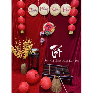 set mẹt trang trí tết