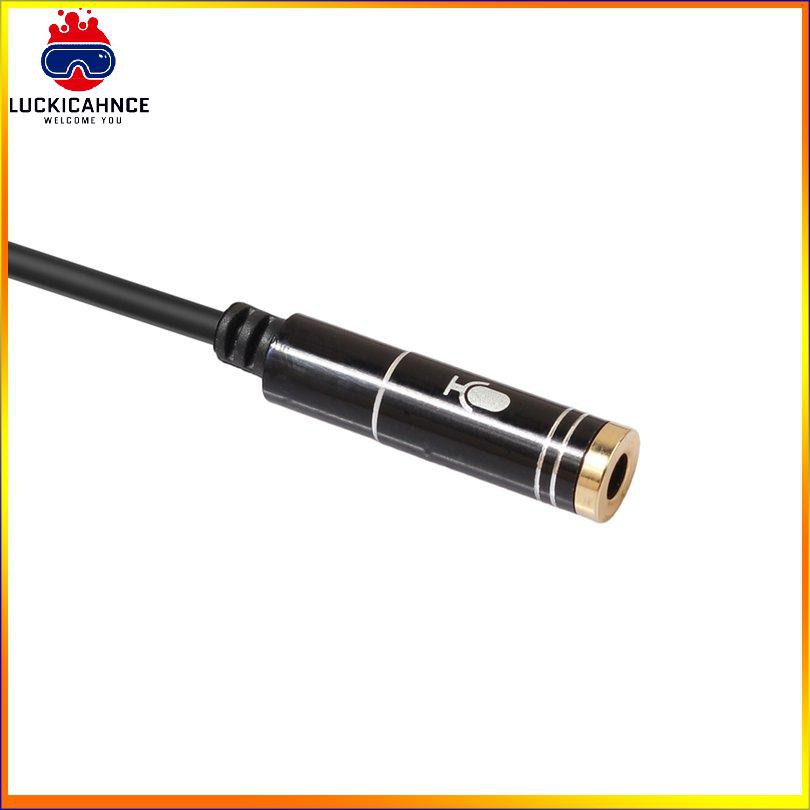 【6/6】3.5mmMIC Headphone Mic Audio Splitter Gold-Plated Aux Extension Adapter Cable