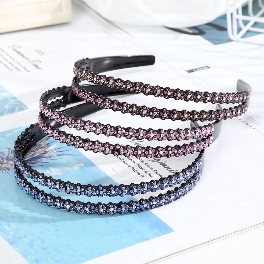 Băng đô cài tóc phối hạt đá thời trang cho nữ
