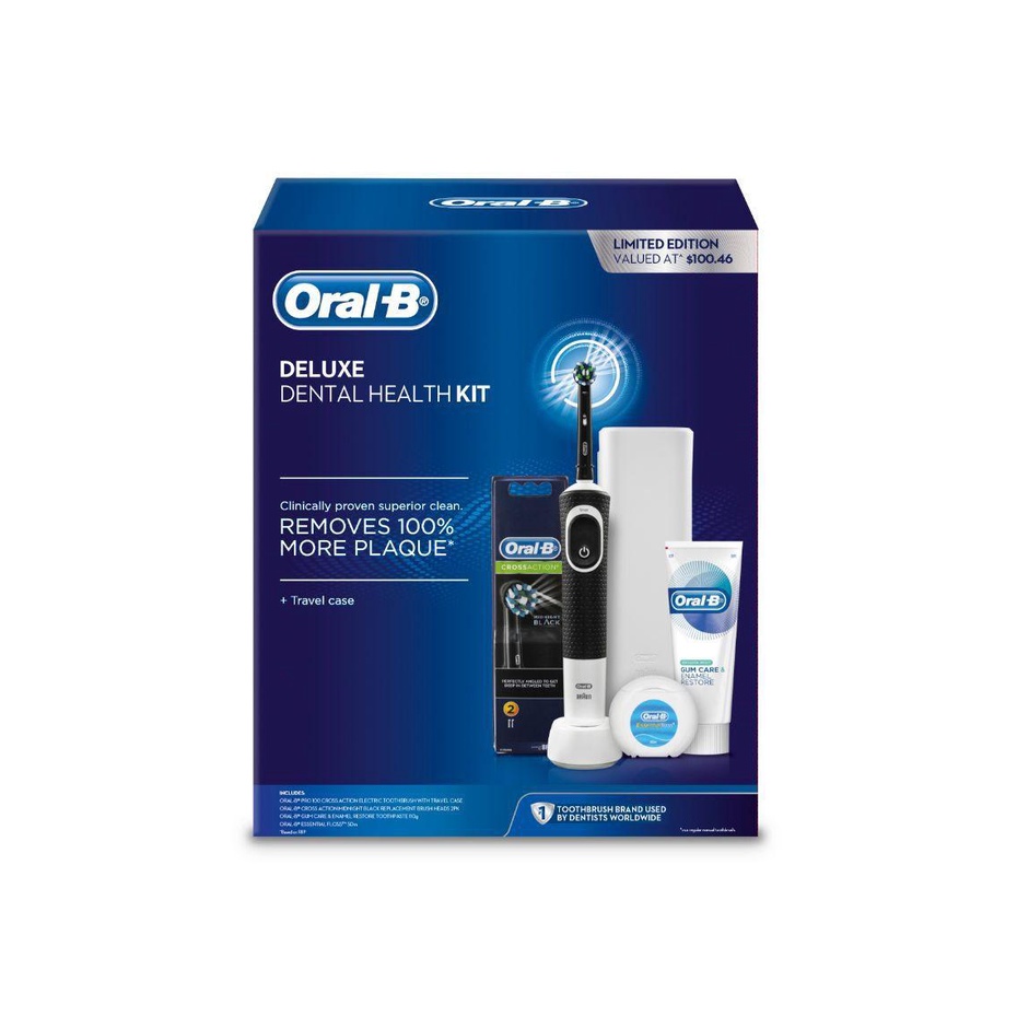 (TẶNG KÈM 3 MÓN) Oral-B bàn chải đánh răng điện PRO bản limited (bảo hành 3 tháng)