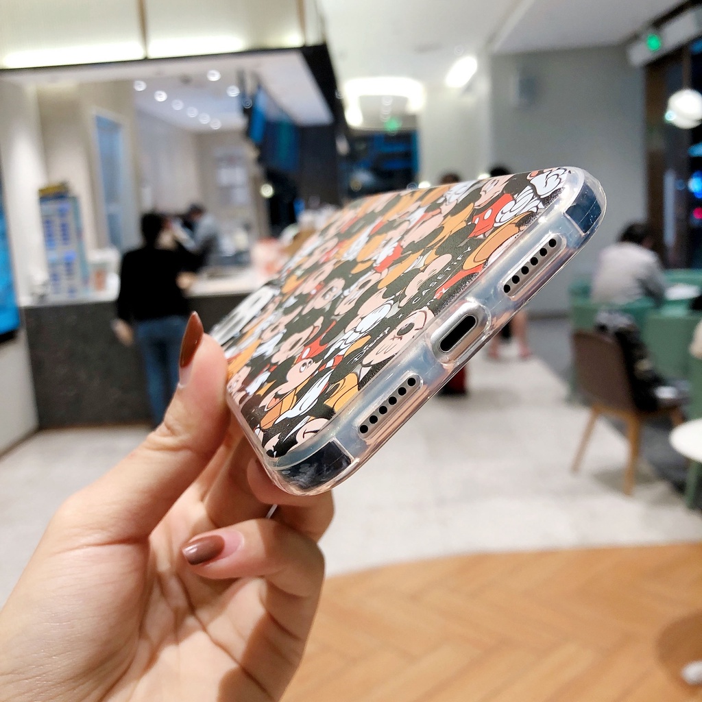Ốp Điện Thoại Bảo Vệ Toàn Diện Chống Sốc In Hình Chuột Mickey Cho iPhone 13/12/11/XS/X/8/7