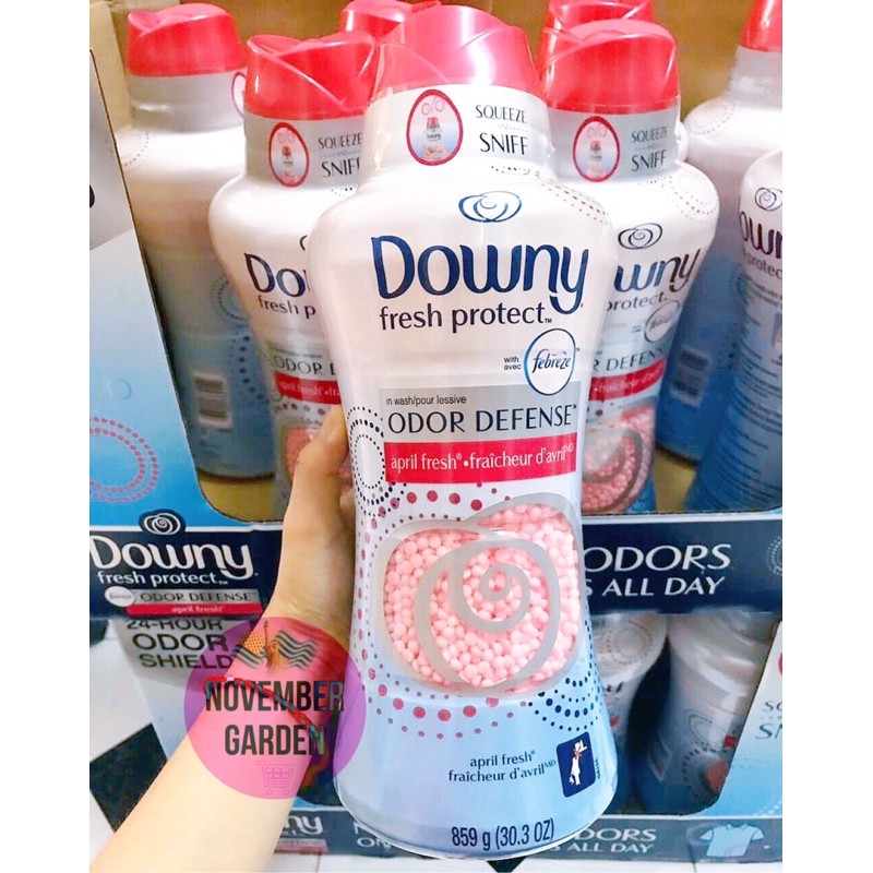 🇺🇸Hạt xả thơm vải Downy Fresh Protect 859g hạt hồng & Downy Unstopables In-wash Scent Booster Fresh 859g hạt xanh