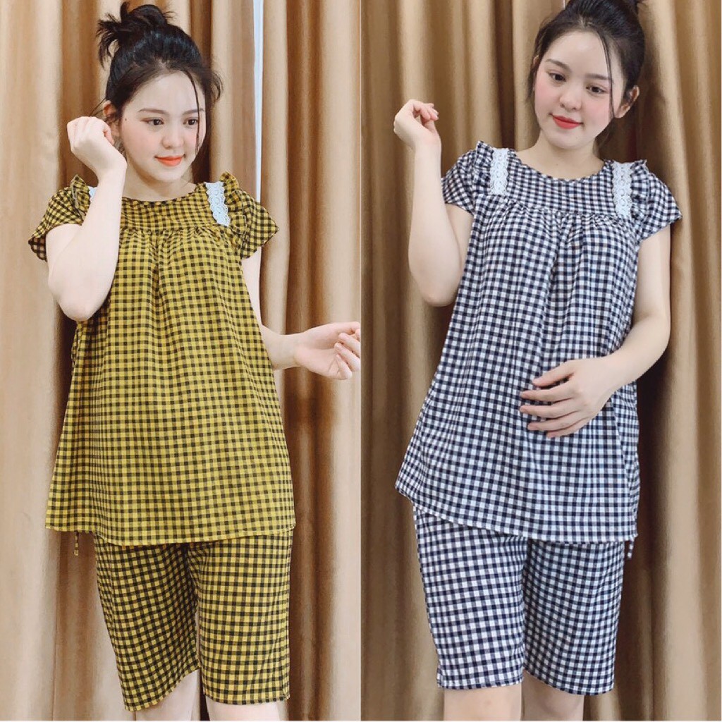 [Siêu Phẩm] Bộ đồ bầu mặc nhà chất luạ hàn siêu mềm, mát, freesize từ 40-70kg