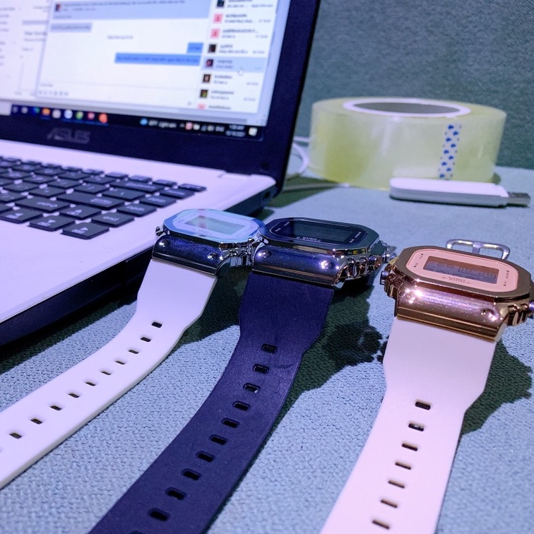 Đồng hồ thể thao Casio S5600 nam nữ viền thép không gỉ, dây cao su siêu bền, nhiều màu cực đẹp | BigBuy360 - bigbuy360.vn