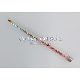 Cọ đắp gel cán đá hồng số 2