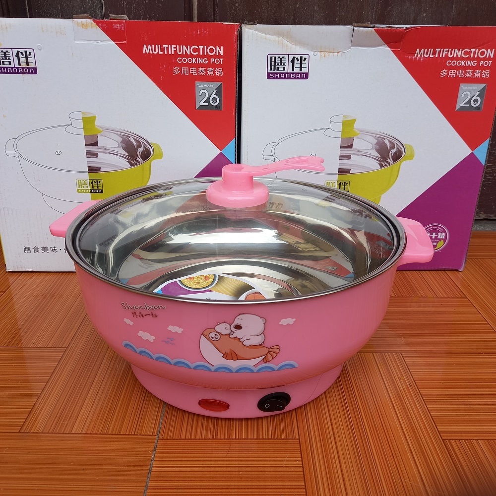 nồi lẩu mini nấu mì - nồi lẩu đa năng 18cm-24-26cm-28cm 1 tầng