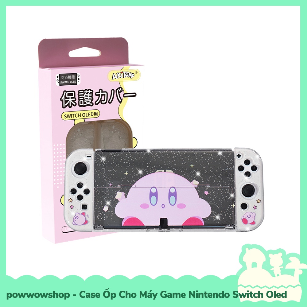 [Sẵn VN - Hỏa Tốc] OLED Phụ Kiện Case Ốp TPU + PC Cho Máy Game Cầm Tay Nintendo Switch Oled Kirby, Space, Fruit