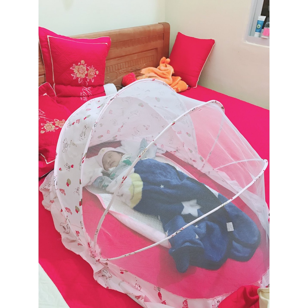 Màn chụp tự bung cho bé ⚡LOẠI 1⚡ Mùng chụp ngủ tự bung xếp chống muỗi cho bé nhỏ lớn trẻ em sơ sinh