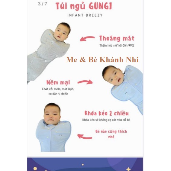 [Hàng Việt Nam Chính Hãng]Nhộng Chũn GUNGI FREESHIP Giúp Bé Tự Ngủ, Ngủ Ngon, Không Giật Mình, Tạo Cảm Giác An Toàn