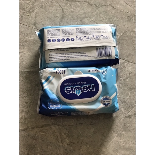 Khăn Ướt Newis Không Mùi 100 Tờ