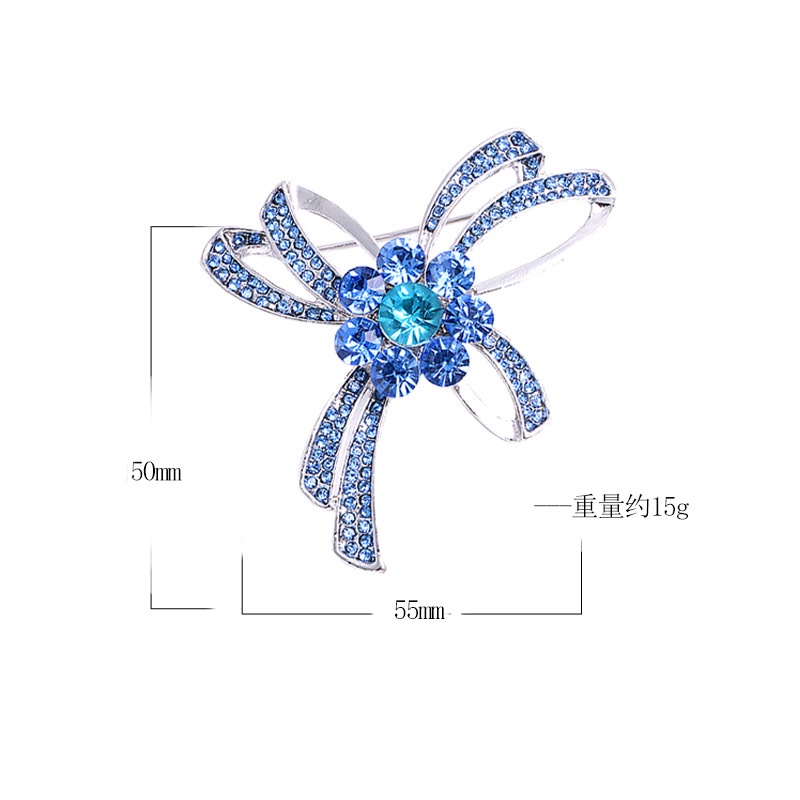 Trâm Cài Áo Hình Nơ Đính Đá Sang Trọng Cho Nữ