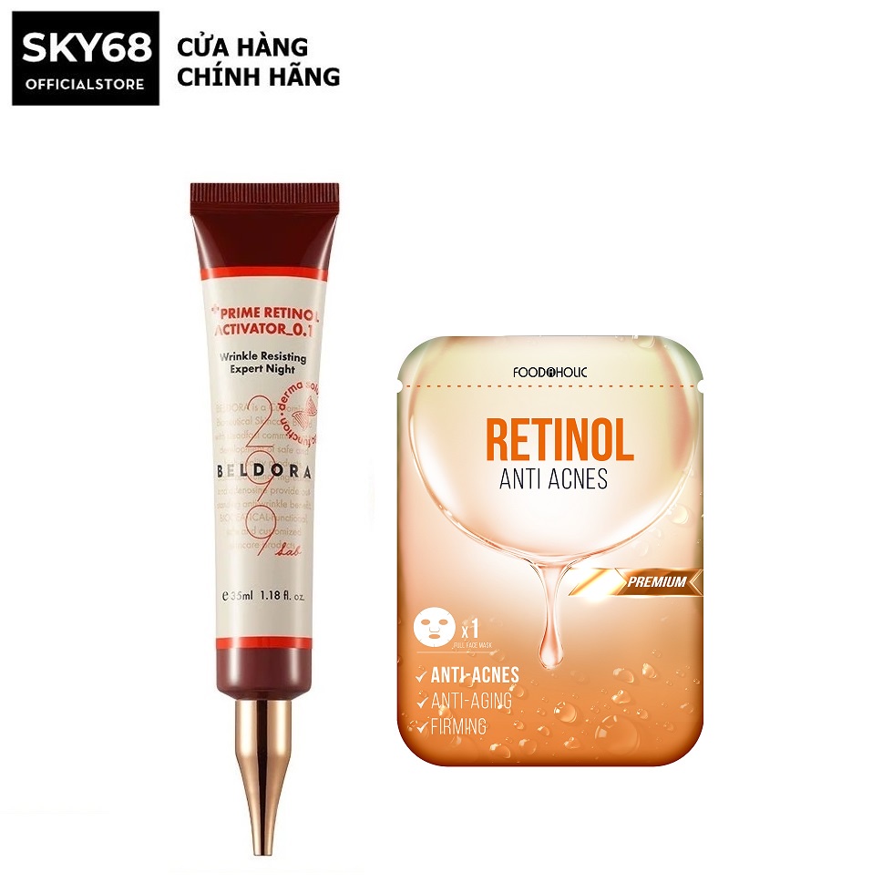 Kem Dưỡng Retinol Trẻ Hóa Da, Ngăn Ngừa Nếp Nhăn Dành Cho Da Nhạy Cảm Beldora 299 Prime Retinol Activator 0.1 35ml