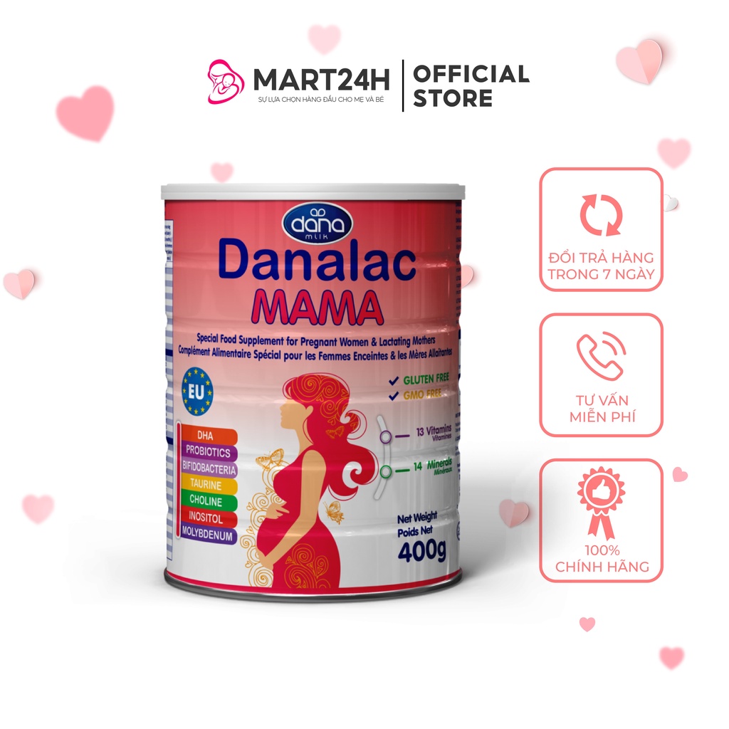 Sữa bột Danalac Mama nhập khẩu Thụy Sĩ dành cho mẹ bầu