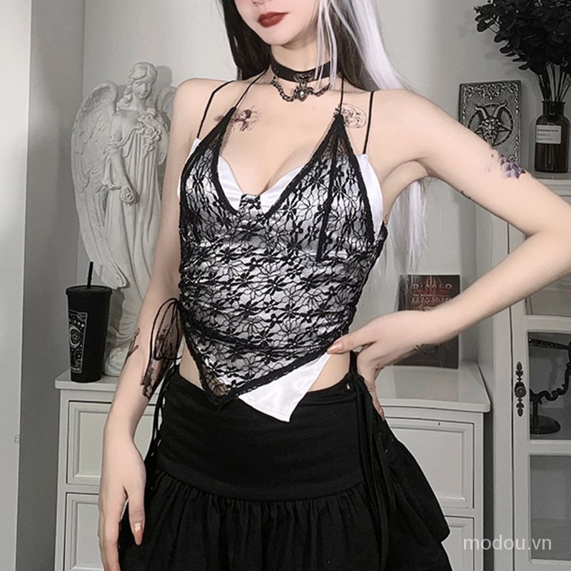 Áo Croptop Hở Lưng Cột Dây Quyến Rũ Cho Nữ