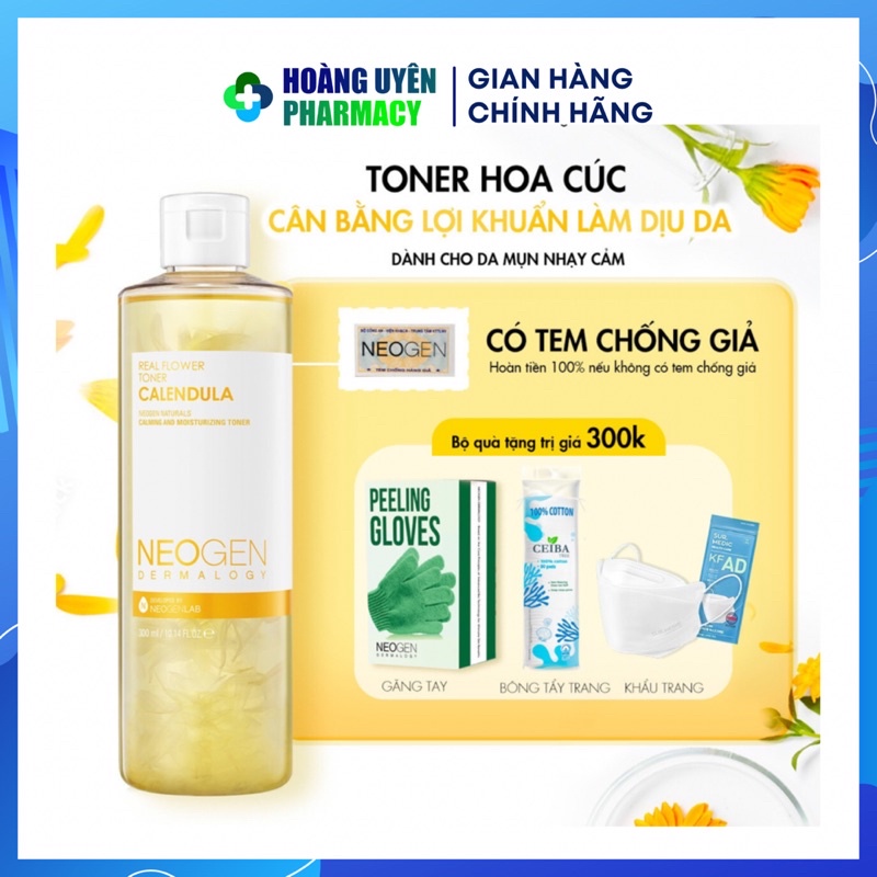 Toner hoa cúc cấp ẩm dành cho da mụn Neogen Dermalogy 300ml