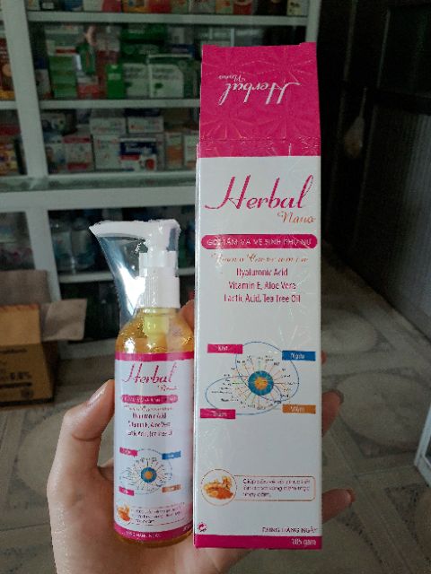 Gel tắm và vệ sinh phụ nữ HERBAL nano