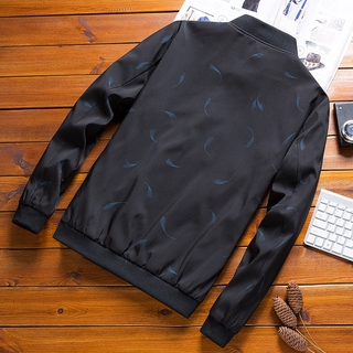 Jacket men's casual plain jacket multi-pocket stand collar jacket