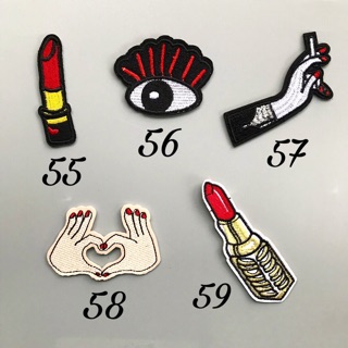 Sticker thêu/ sticker ủi/ patch đỏ