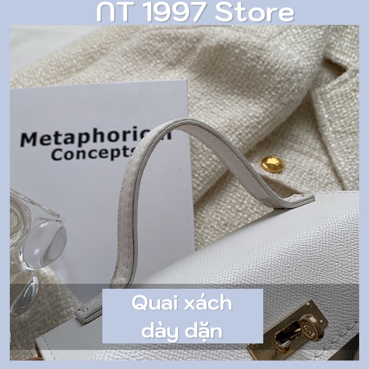 Túi sách nữ đeo chéo kẹp nách thời trang mini dây xích NT026