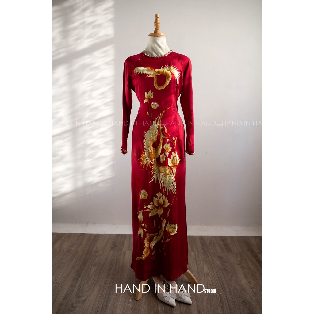 Áo dài trung niên - Mẹ - Bà sui - Hàng thiết kế A41