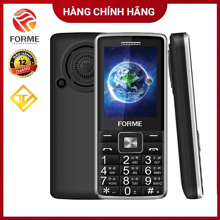 Điện thoại Forme D555+ ,Màn 2.4 inch, Pin 1800mah - Hàng chính hãng