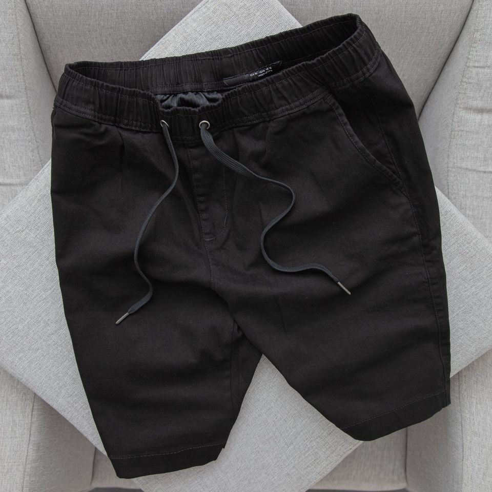 Quần kaki lưng thun basic co giãn 4 chiều Đen QKK02 -  Mengo
