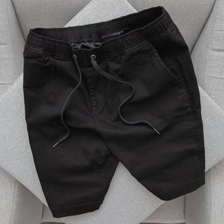 Quần kaki lưng thun basic co giãn 4 chiều Đen QKK02 -  Mengo