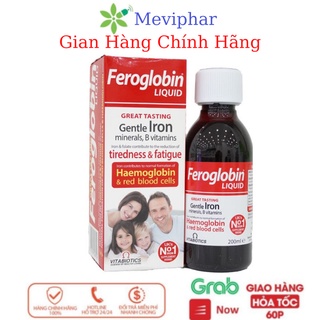 Feroglobin Liquid.Bổ Sung Sắt Giúp Phòng Ngừa Thiếu Máu Cho Bé Từ 3 Tháng Tuổi