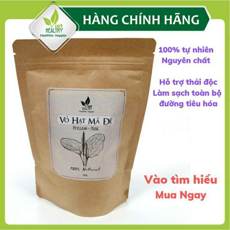 Vỏ Hạt Mã Đề Viethealthy 150g