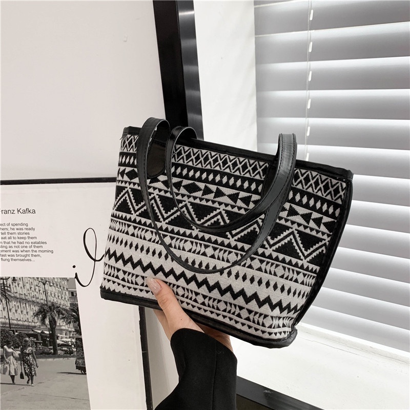 Túi Xách Cỡ Lớn Phong Cách Dân Tộc Retro Mới Cho Nữ