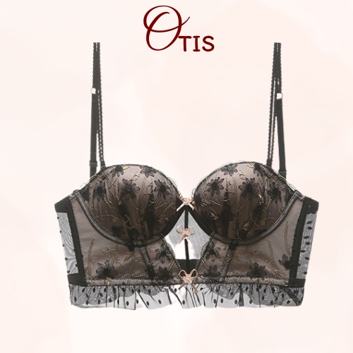 Áo Ngực Bra Ren Hoa Tiểu Thư Đính Nơ Xinh Xắn OTIS 0199