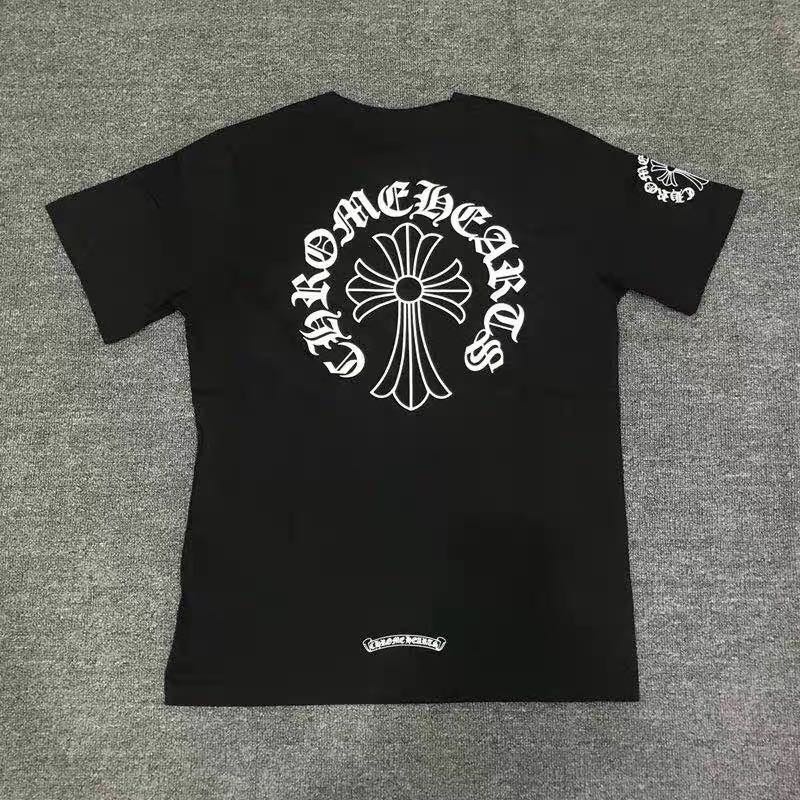 Áo Thun Cotton Ngắn Tay In Hình Chrome Hearts Thời Trang Thể Thao Dành Cho Nam Và Nữ