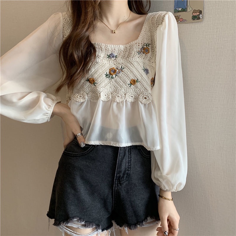 Áo Sơ Mi Chiffon Mỏng Tay Dài Thời Trang Mùa Hè 2022 Dành Cho Nữ