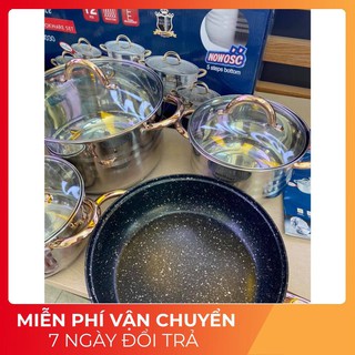 [ VÔ ĐỊCH GIÁ ] BỘ NỒI INOX HOFFNER THƯƠNG HIỆU  ĐỨC