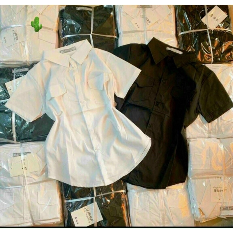 Áo sơ mi 2 túi ngắn tay dịu dàng