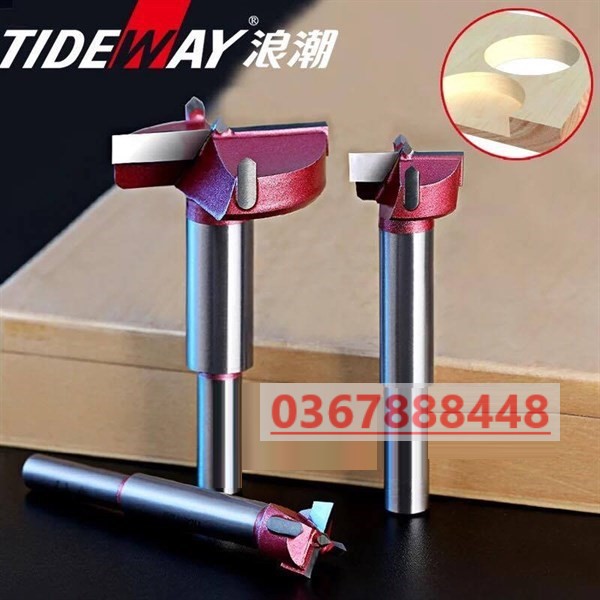 Mũi khoan gỗ Tideway phi 35mm - mũi khoét bản lề,khoan tròn,đục lỗ...cao cấp